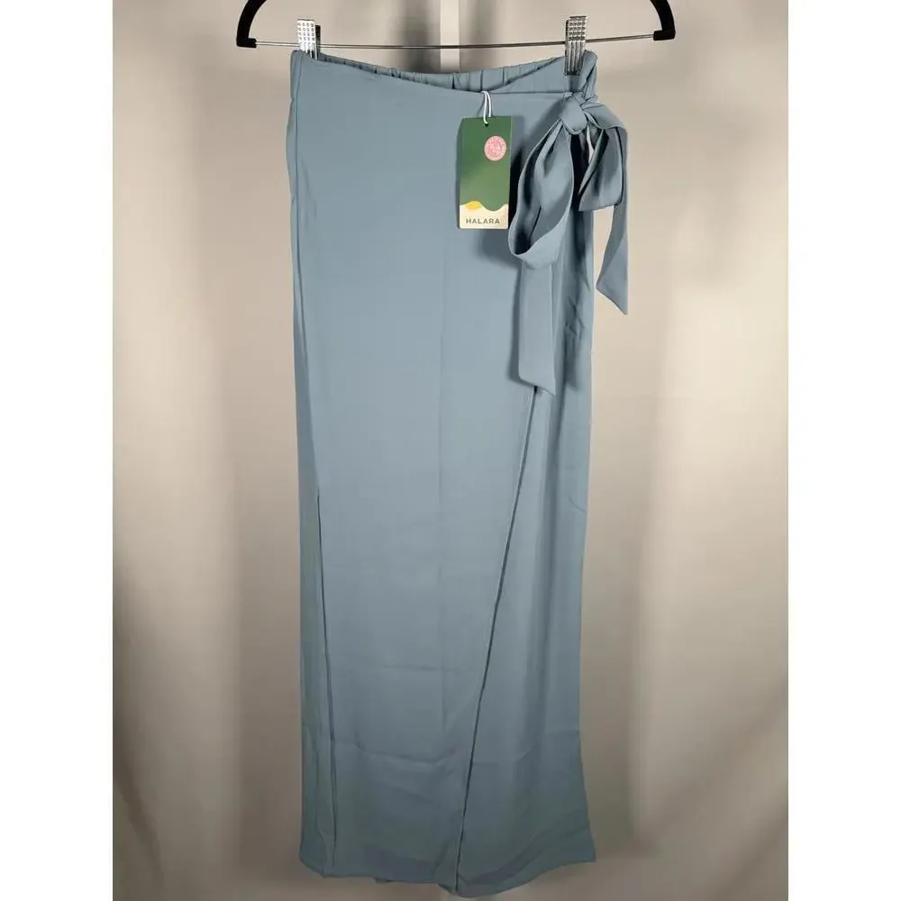NWT Halara High Waisted Tie Side Wide Leg Work Pants Size Small - Picture 2 of 12